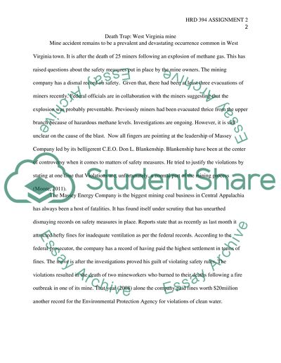 Death Trap: West Virginia Mine