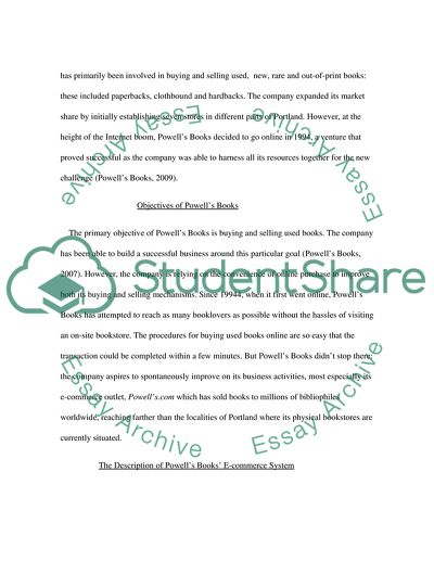 E-commerce System at Powells Books