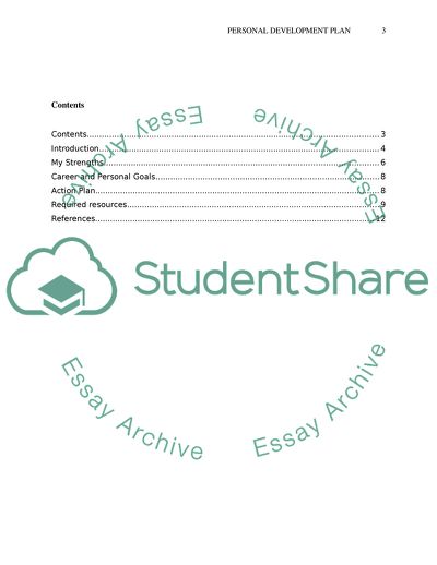 Personal Development Plan in the Marketing Field