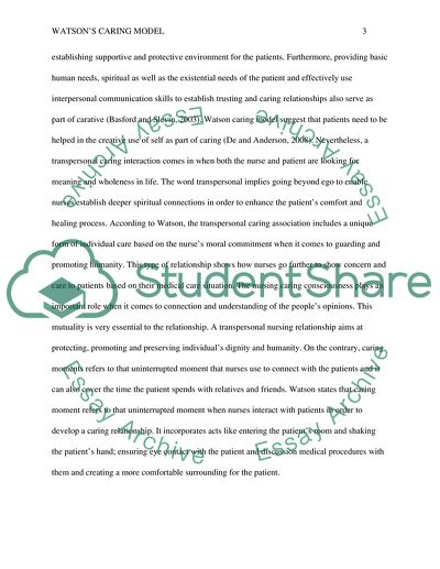 Watsons Caring Model