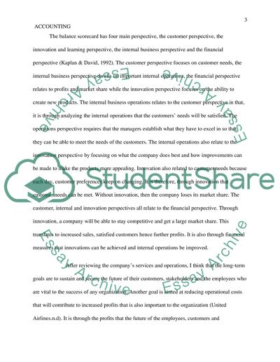 Role of a Balanced Scorecard