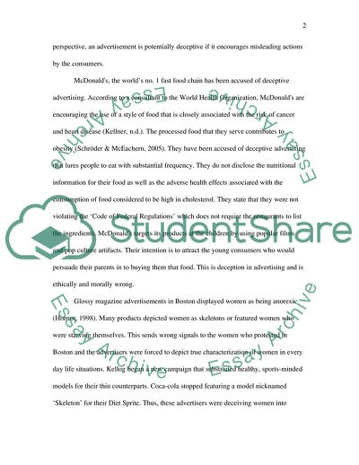 Why is Deception in Advertising Wrong