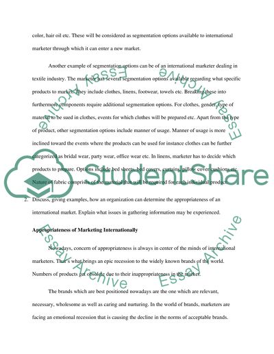 International marketing