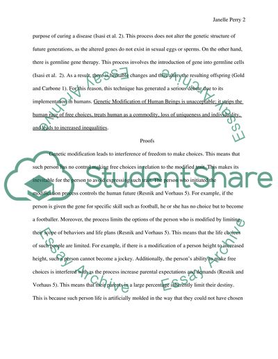 Genetic Modification of Human Beings