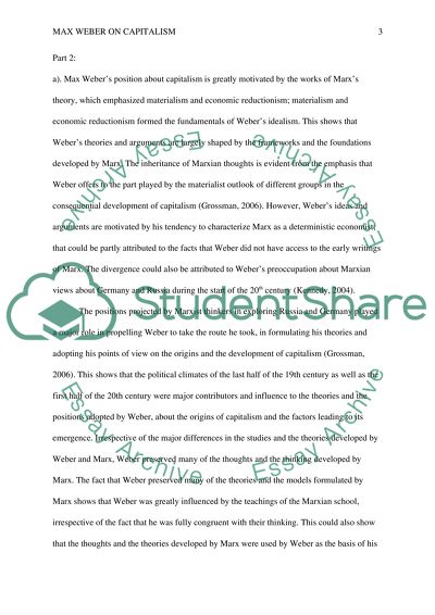 Max Weber on Capitalism and Its Foundations