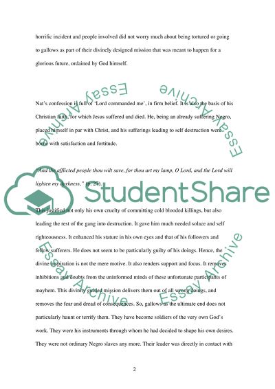 Slavery And Freedom of Nat Turner Rebellion Free Essay Example