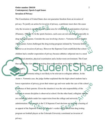 Contemporary recreation, sports, or tourism legal issue