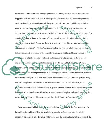 Response paper about the book