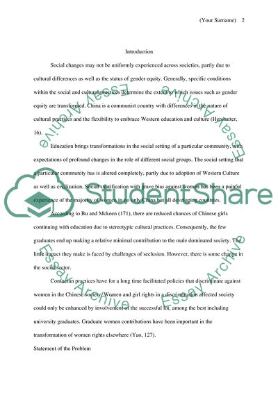 The Role of Graduate Education on the Life Course of Chinese Women