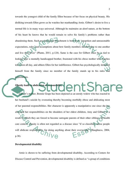 Analysis of Whats Eating Gilbert Grape Movie