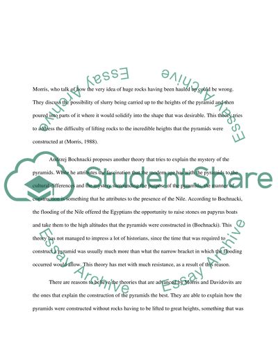 Construction Theories of the Giza Pyramids