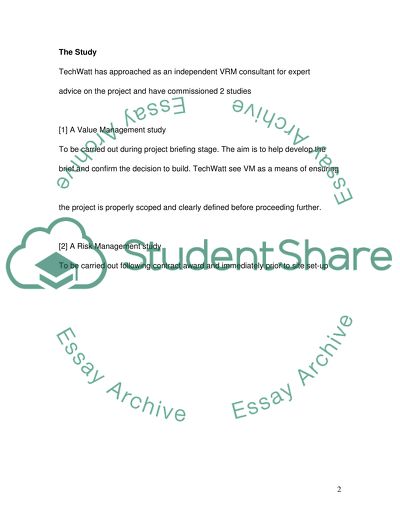 Risk and Value Management in IT Company