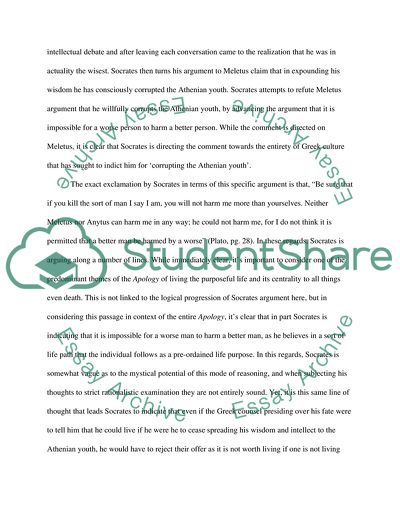 Analysis of Socrates Apology