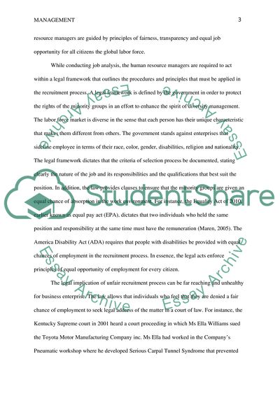 Personnel and Organization Policy