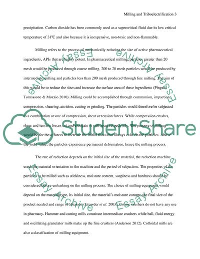 The Effect of Milling on the Triboelectrification of Pharmaceutical Powders