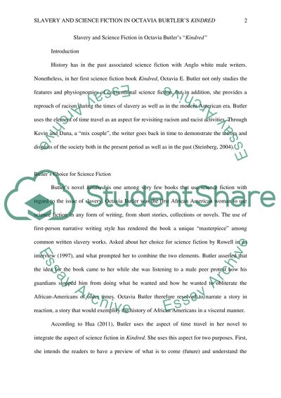 Slavery and Science Fiction in Octavia Butlers Kindred