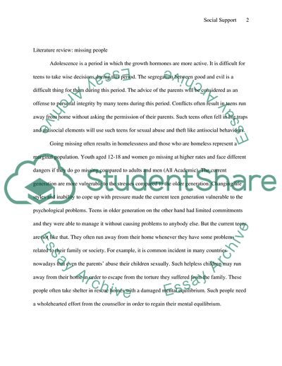 Social Support, People who Give you Positive during Crisis