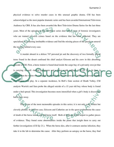 C.S.I. Movie Analysis and Review of Episode 321 FOREVER