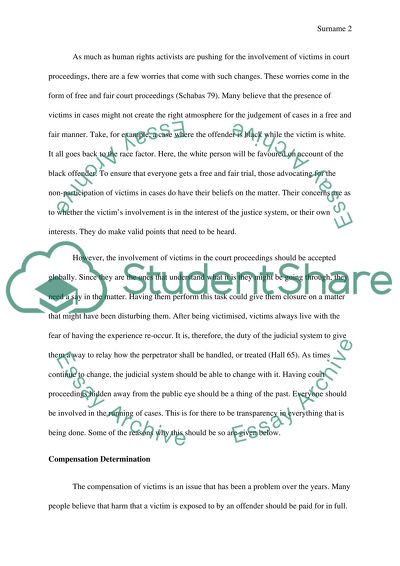 Position Paper for Criminal Justice Class