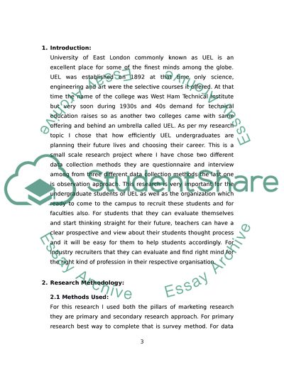 How Effectively do UEL Undergraduates Plan Their Future