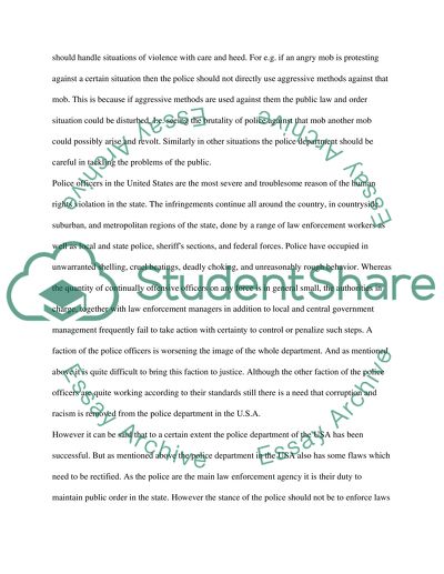 The Primary Role of the Police