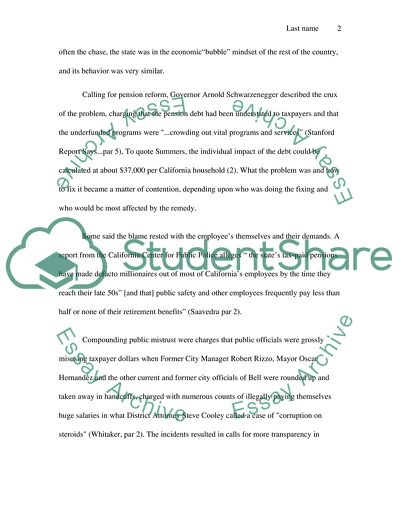 California Pension Crisis: Whos To Blame