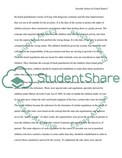 Juvenile Justice in the United States