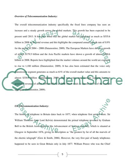 Telecommunication companies in uk (fixed line)