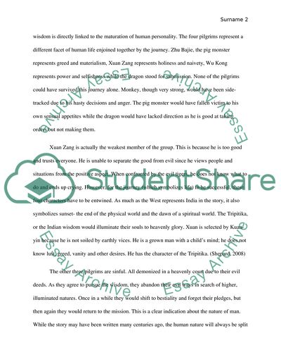 Response paper: Monkey Journey to the West