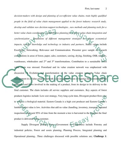 Strategic Design for an Integrated and Sustainable Forest Supply Chain