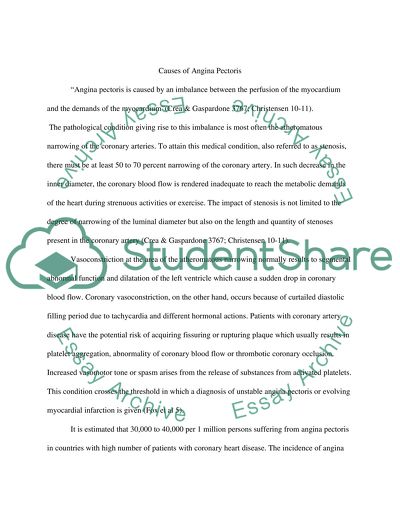 Stable Angina Pectoris: Symptoms and Diagnosis