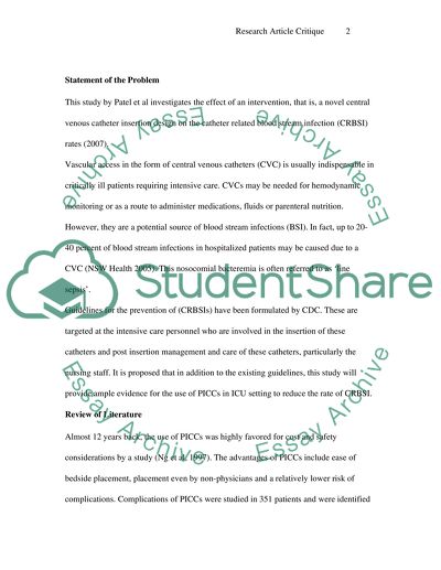 Impact of Peripherally Inserted Central Catheters on Catheter-Related Bloodstream Infections