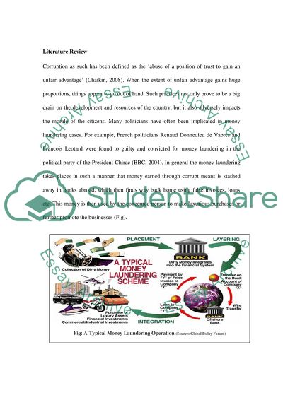 Police corruption relating to money laundering