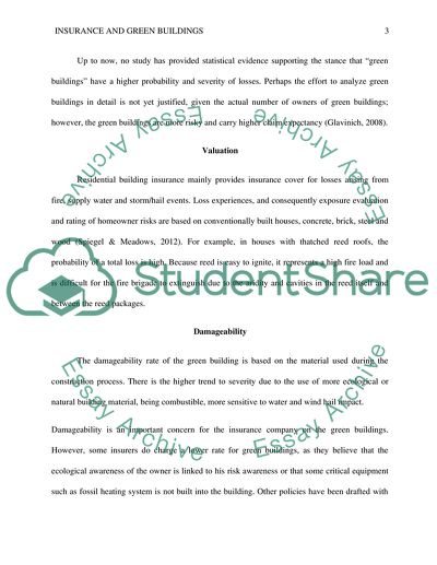 Insuring Green Buildings