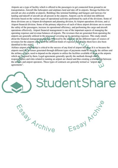 Two Approaches to Airport Financial Management