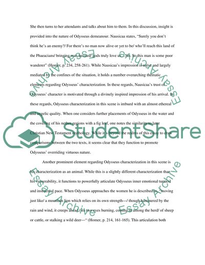 Characteristics of Odysseus in the Odyssey Book 6