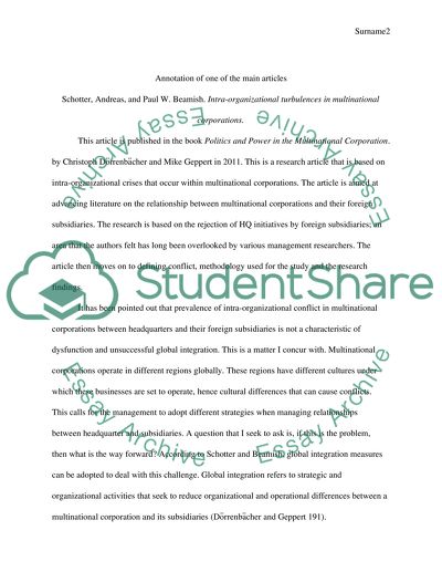 The Negotiation of Culture in Multi-National Corporations