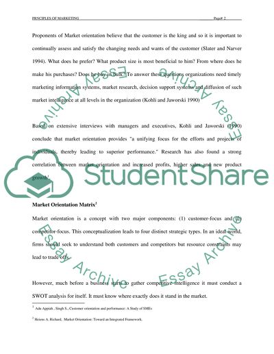 Strategic Market Management