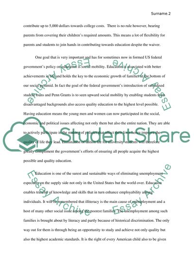 How Offering Free Tuition to Students