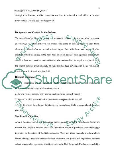 Action Inquiry: Safety on Campus after School Release