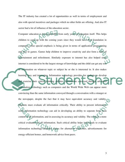 Effect of IT industry on Literacy