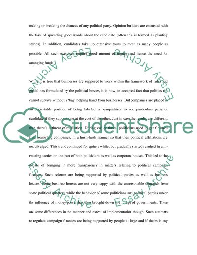 Political Reform Assessment