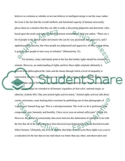 The Desire to Equalize Animals in Rights with Humans - Absurdity or the Norm