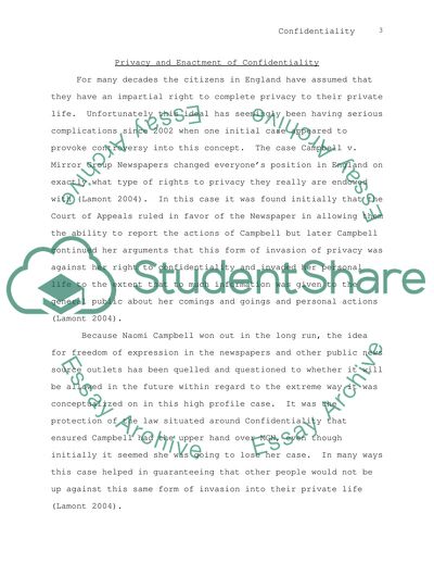 Privacy and the Enactment of Confidentiality