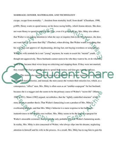 Marriage, Gender, Materialism, and Technology