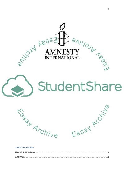 A Festival for Amnesty International