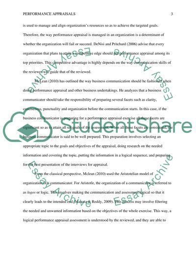 Performance Appraisals