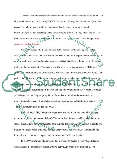 Changing American Dream