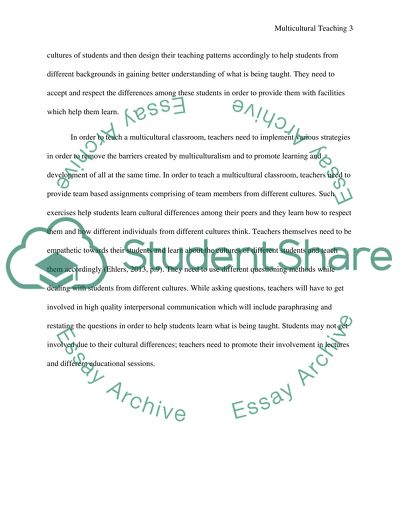 Multicultrual Teaching