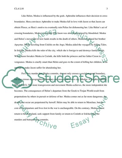 Crossing Geographical Boundaries in Greek Mythology